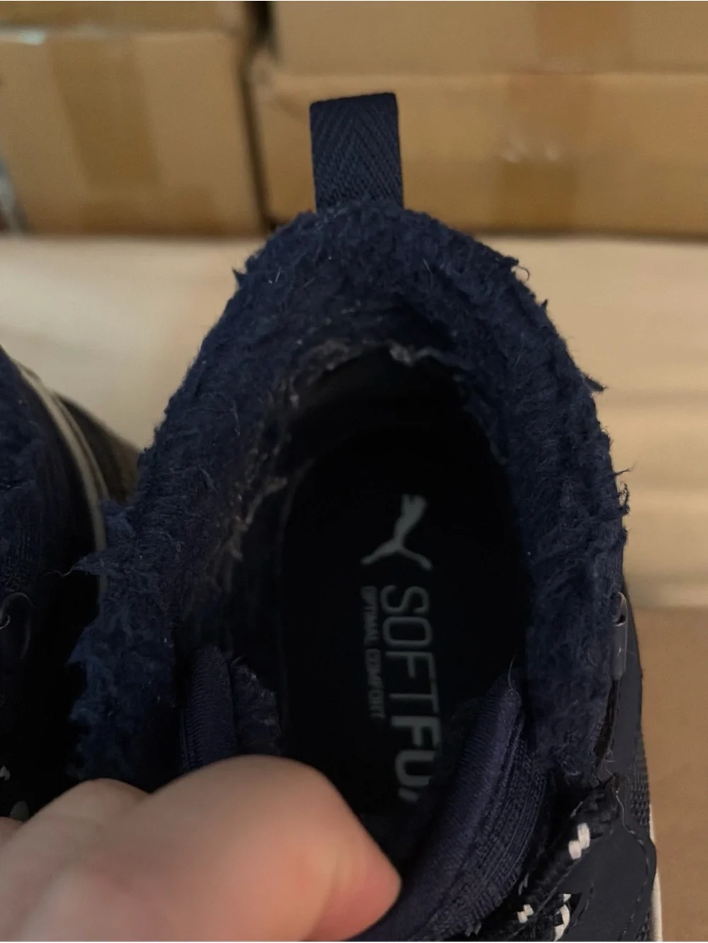 Puma Pacer Next SB WTR Women's Size 10 Navy Blue Winter Sneaker Boots 366936-06
